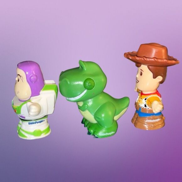 Fisher Price Little People Disney Pixar Toy Story Buzz Woody & Rex B17 - Picture 2 of 5